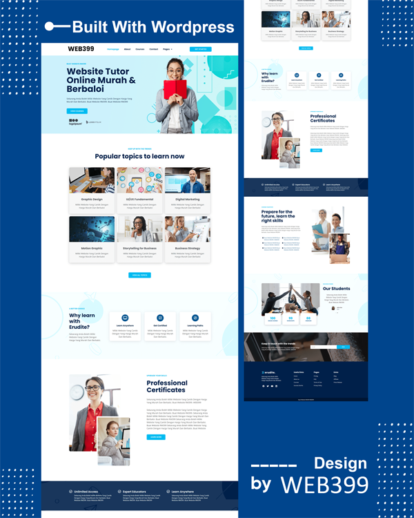 Sample tutoring and tuition website design in malaysia