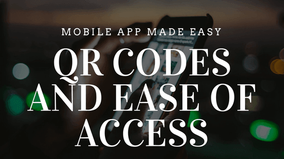 QR codes and ease of access